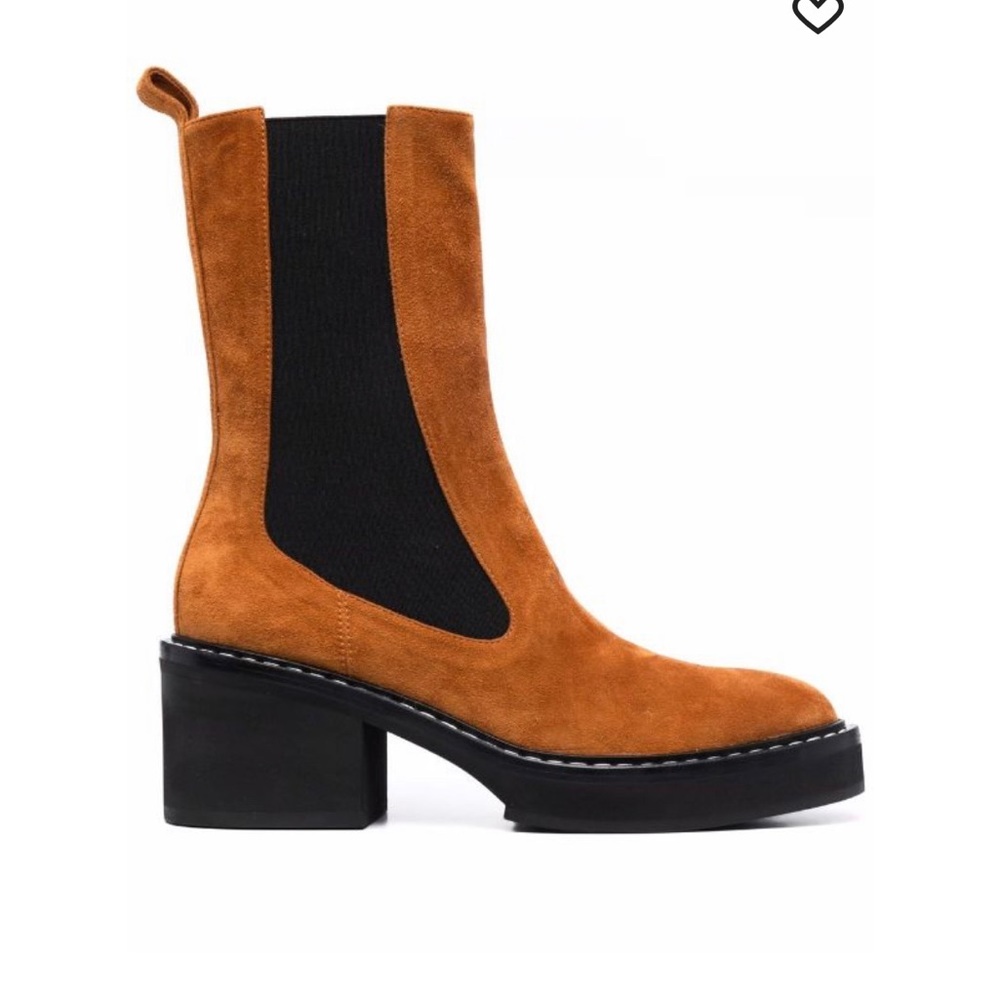 NWT Khaite Calgary Suede Pull-On Boots